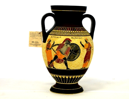 Red figured Athenian Amphora