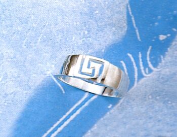 Greek Key Meander Ring