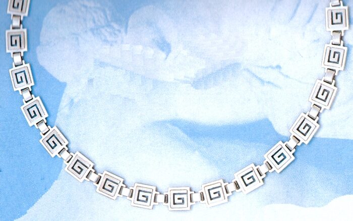 Greek Key Meander Necklace