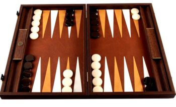 Natural Leather Backgammon set