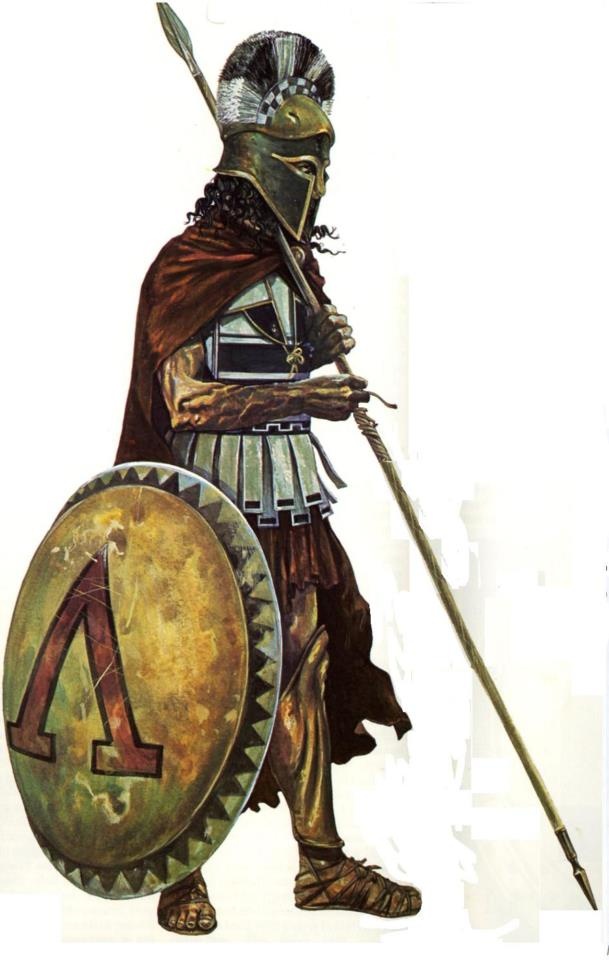 Spartan Hoplite in full armor