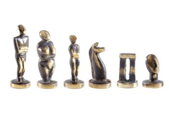 Cycladic Statues Chess Pieces