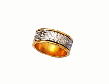 Yellow Gold Greek Key Ring – Samourakis Jewelry