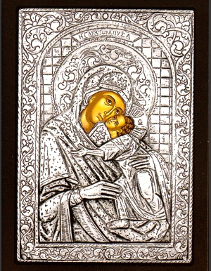 Theotokos Glykophilousa – Virgin Mary kissing Jesus affectionately