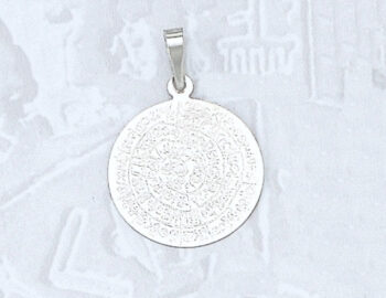 White gold Phaistos Disk Pendant