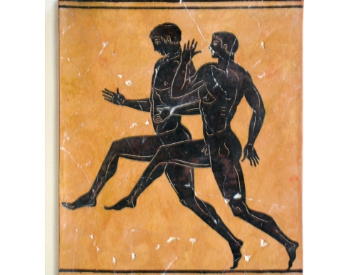 Athletes running fresco